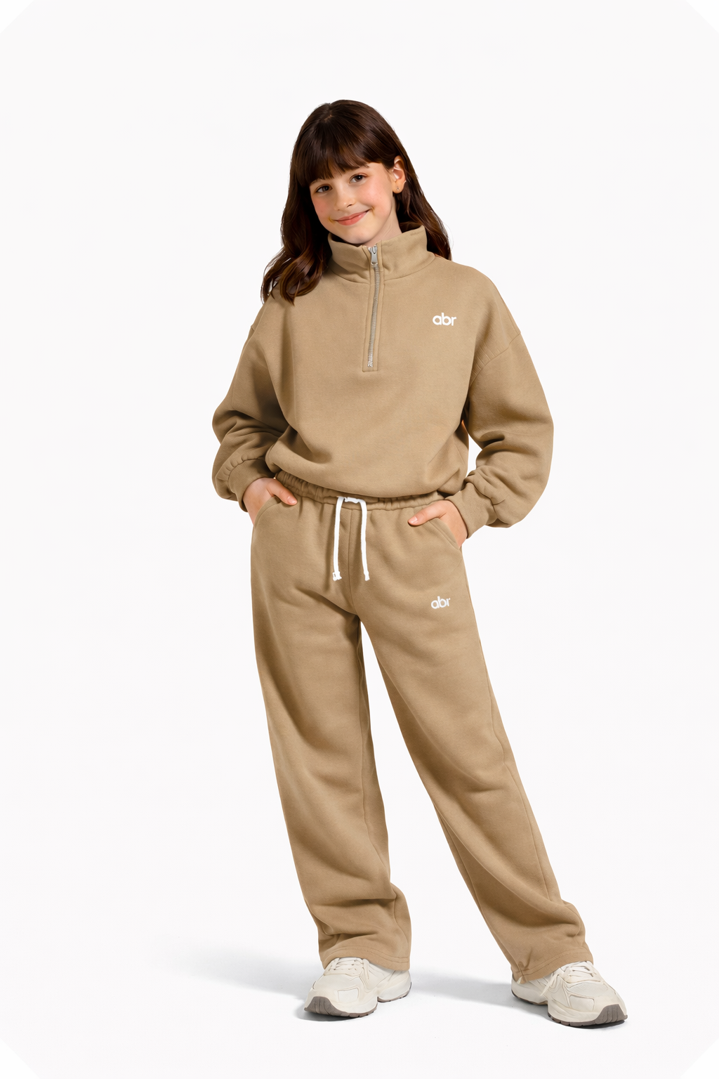Ensemble jogging fillette – tissu épais
