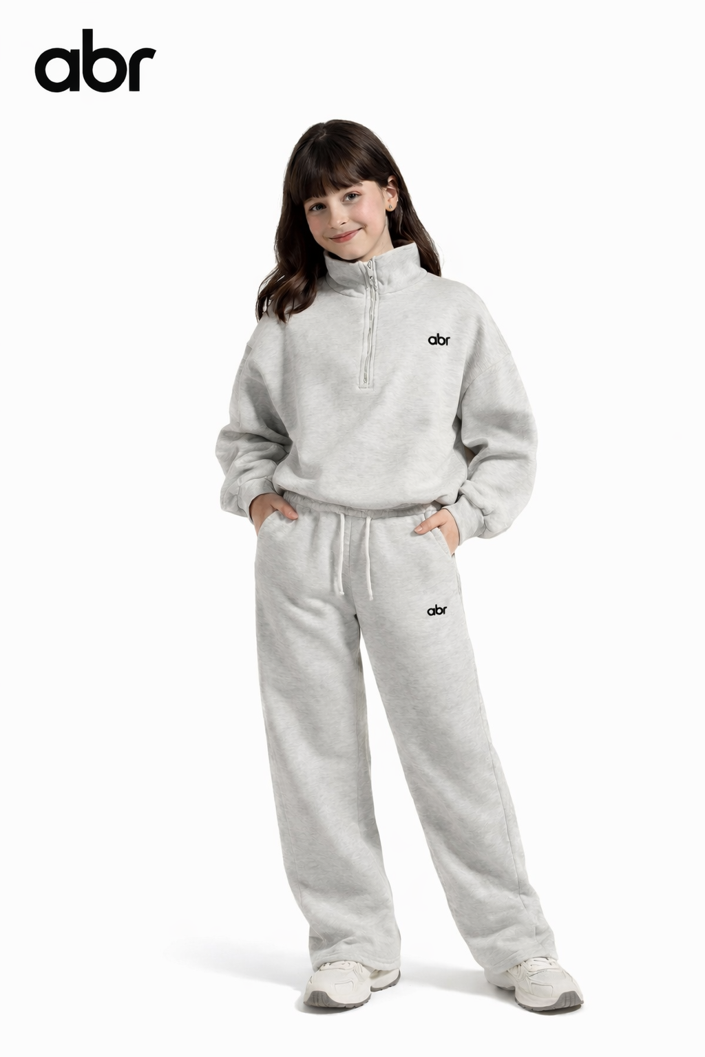 Ensemble jogging fillette – tissu épais