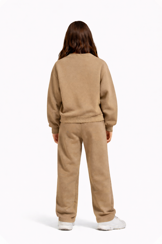 Ensemble jogging fillette – tissu épais