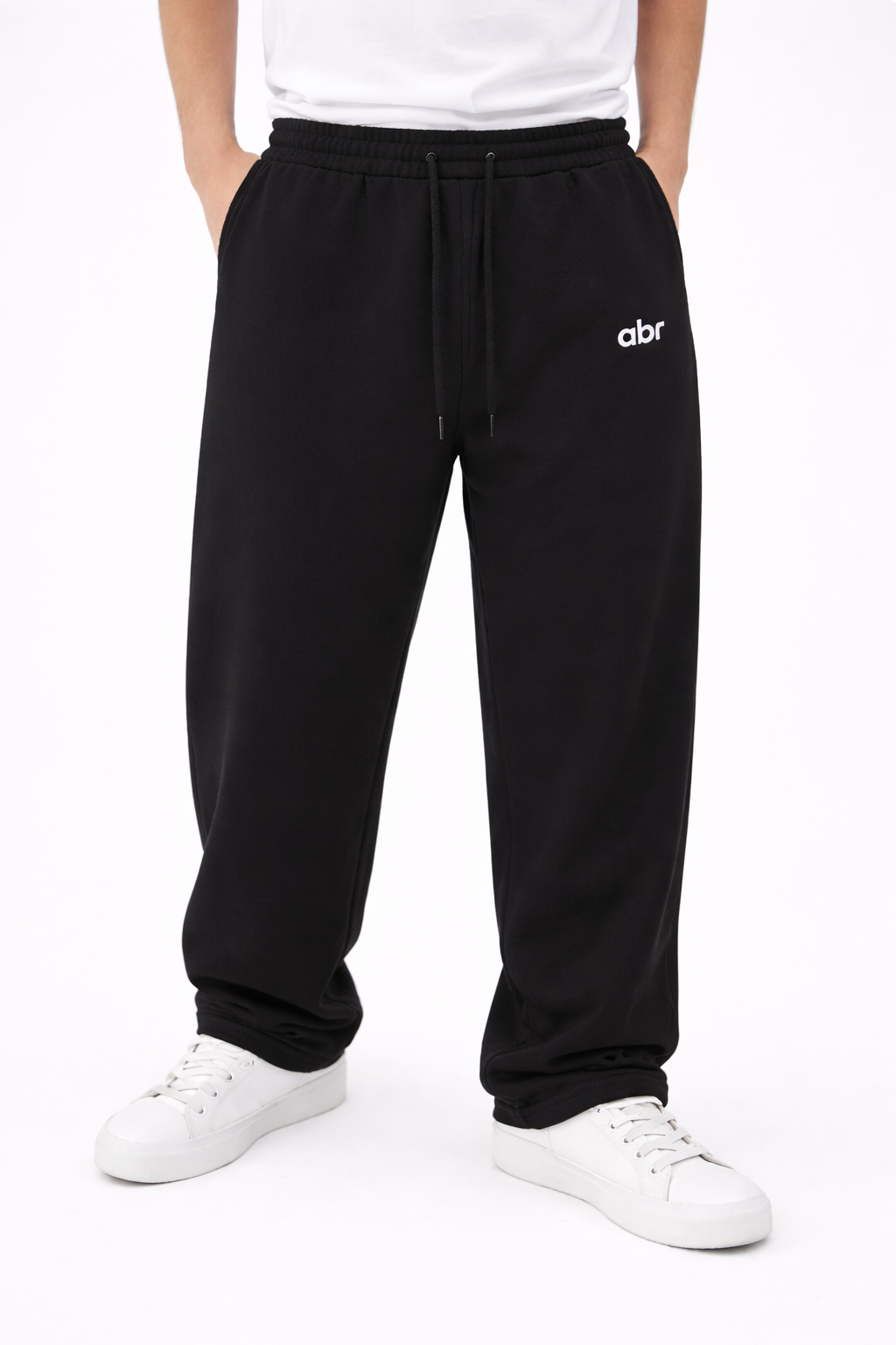 Jogging Noir Coupe Large Streetwear