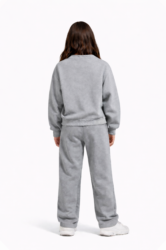 Ensemble jogging fillette – tissu épais