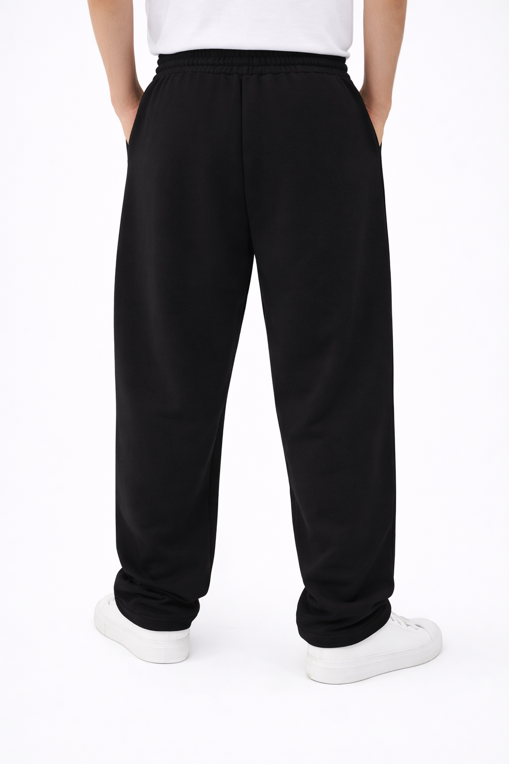 Jogging Noir Coupe Large Streetwear