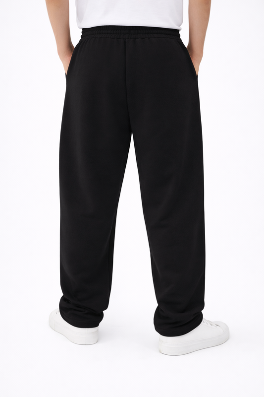 Jogging Noir Coupe Large Streetwear