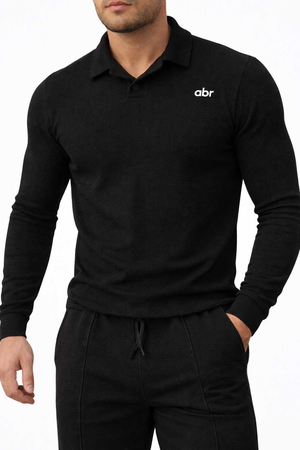 Polo Signature abr -Noir