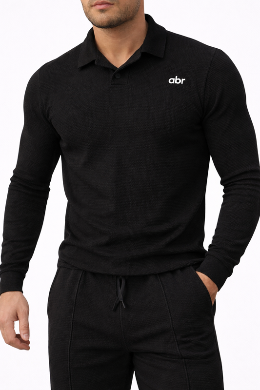 Polo Signature abr -Noir