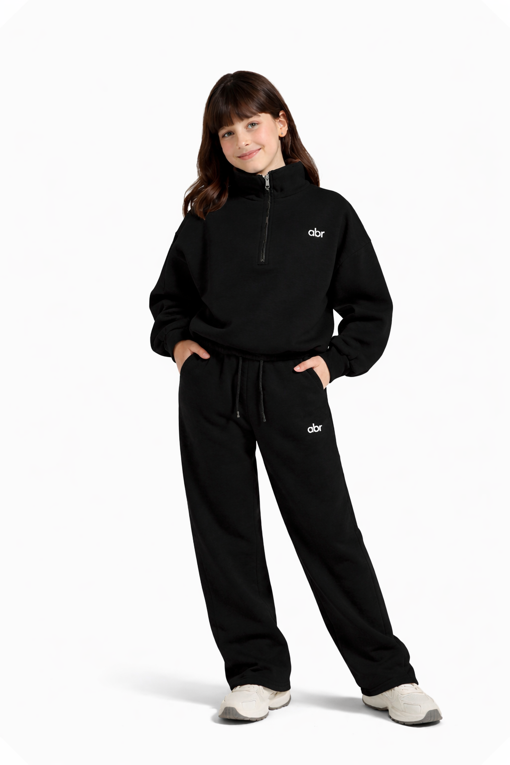 Ensemble jogging fillette – tissu épais