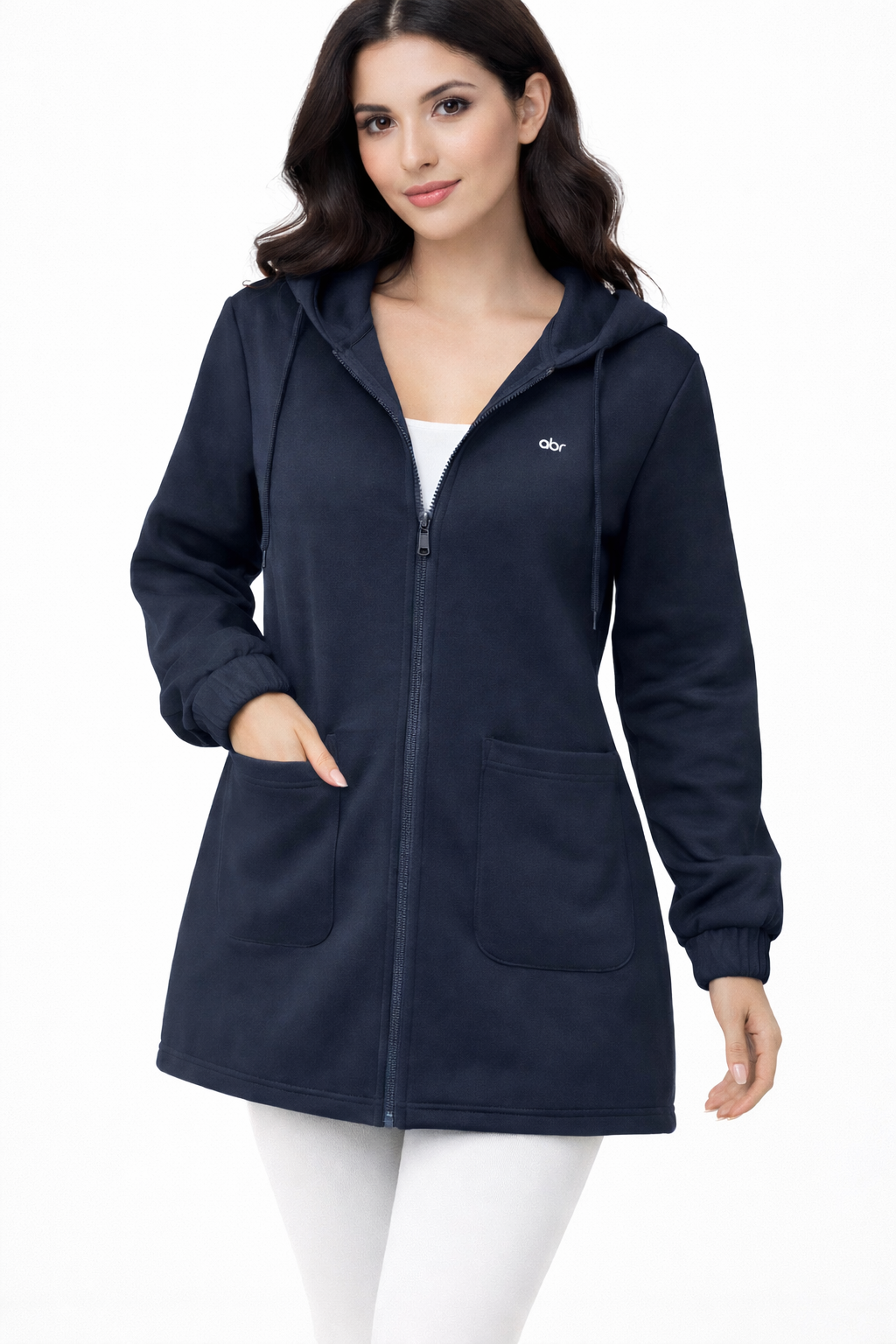 Hoodie long zippé - Confort & style