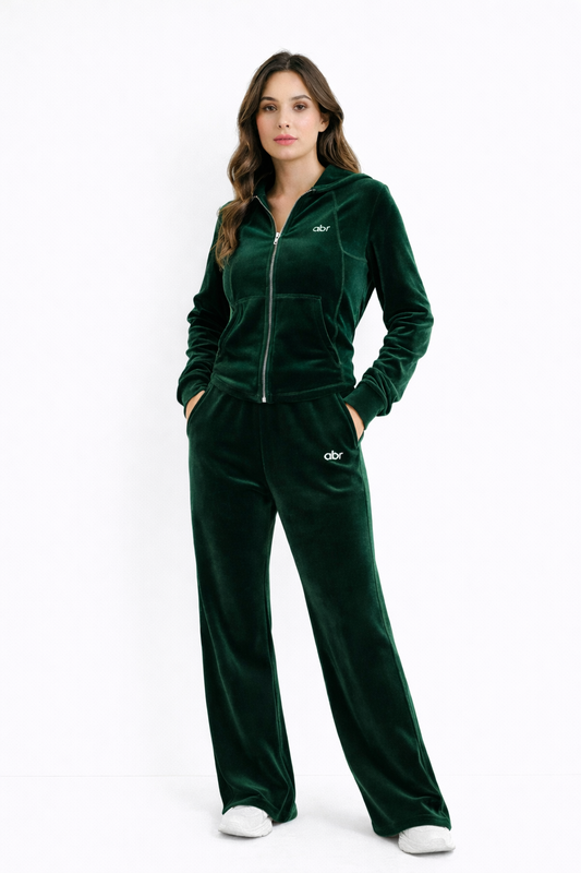 Set Velours Signature abr – Vert Émeraude