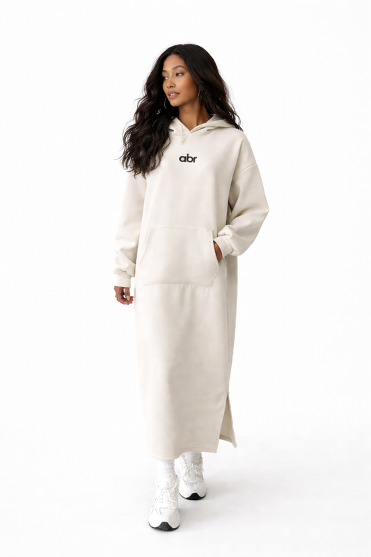 Robe Sweat Oversize Beige | abr